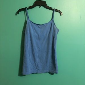 Blue Spaghetti Strap Top